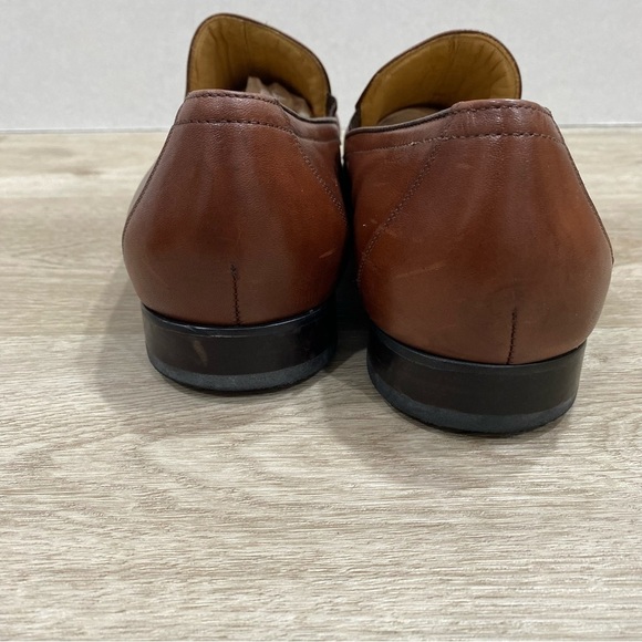 Massimo Matteo Firenze Patina Men’s Penny Driver Loafers - Picture 4 of 14